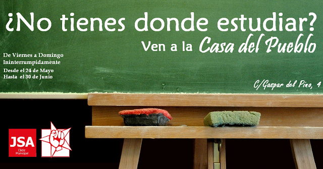 Abrimos La Casa del Pueblo como Sala de Estudio