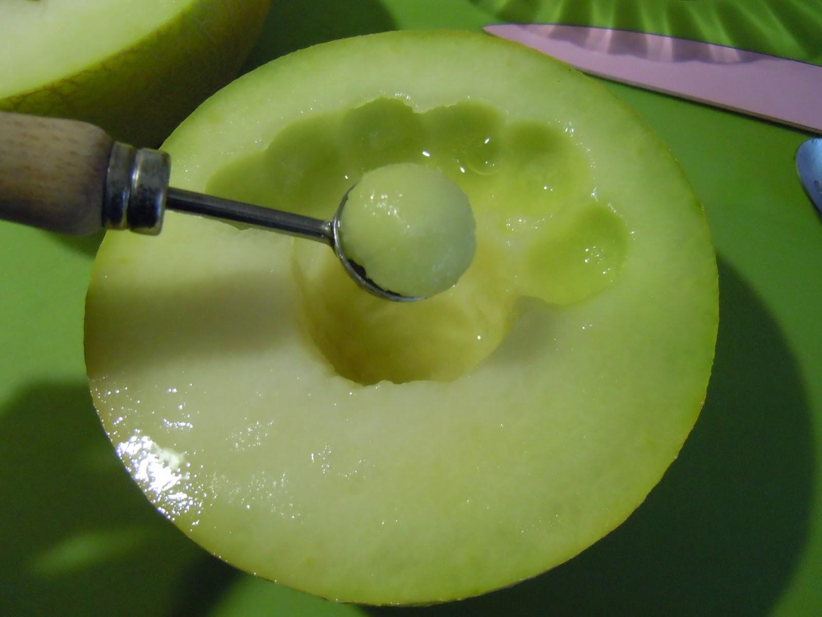 Macedonia de melón y mango