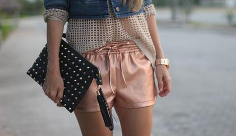 shorts metálicos blog de moda Mes Voyages à Paris (5)