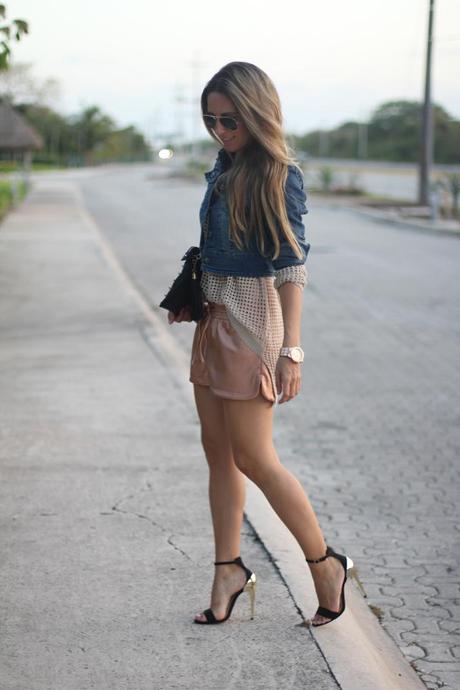 shorts metálicos blog de moda Mes Voyages à Paris (4)