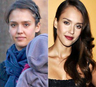 Celebrities con la cara lavada