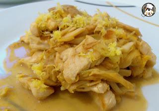 Recetas asiáticas: Pollo al limón con flores de lirio