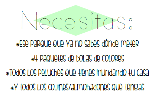 Un parque de bolas en casa: miércoles mudo