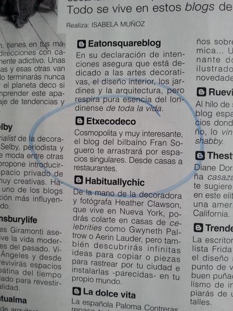 Etxekodeco en el Especial Decoración de la revista Telva