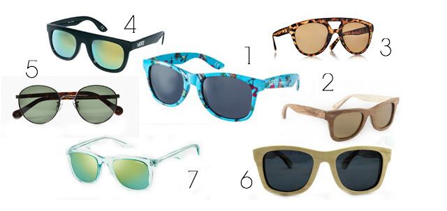 Gafas polarizadas y de madera