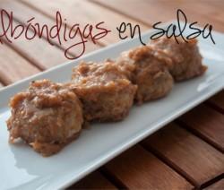 Albóndigas en salsa española Albóndigas en salsa