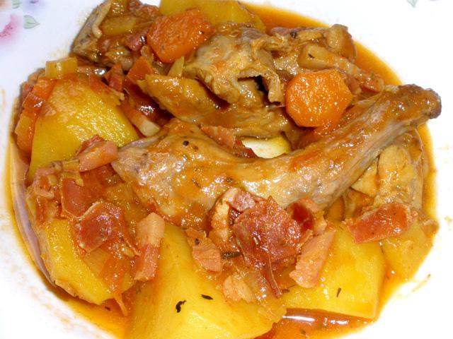 Conejo a la Cazadora