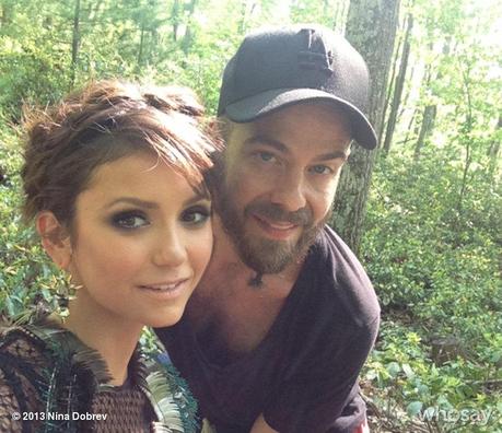 BTS de un nuevo photoshoot de Nina Dobrev para Cosmopolitan