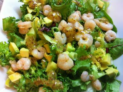 Ensalada De Aguacate y Gambas