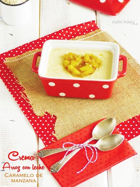 CREMA DE ARROZ CON LECHE & Caramelo de Manzana