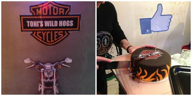 Tarta de Chocolate Harley-Davidson