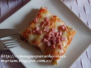 CANELONES DE MORTADELA