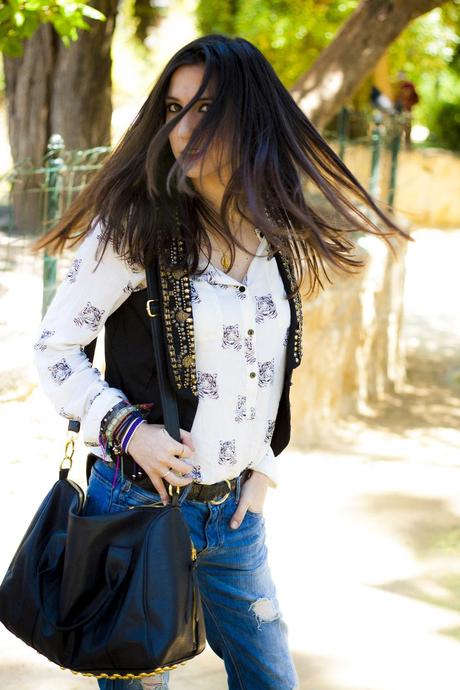 chaleco de tachuelas