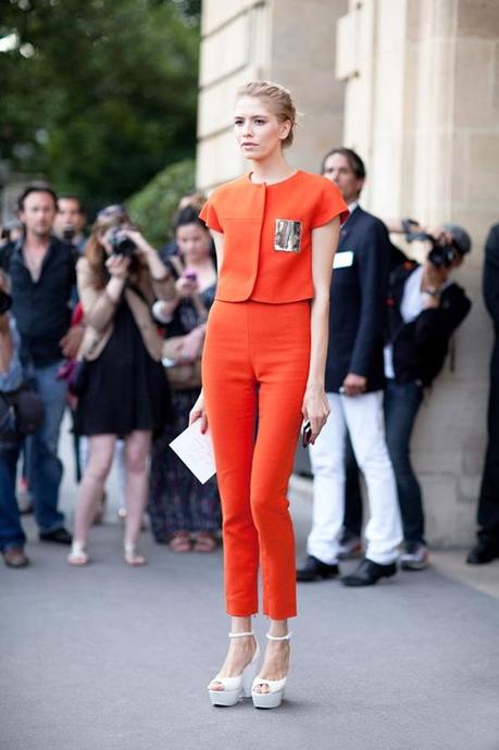 what-do-i-wear:    The Russian editors have a way with style — white Céline shoes included (image: harpersbazaar)