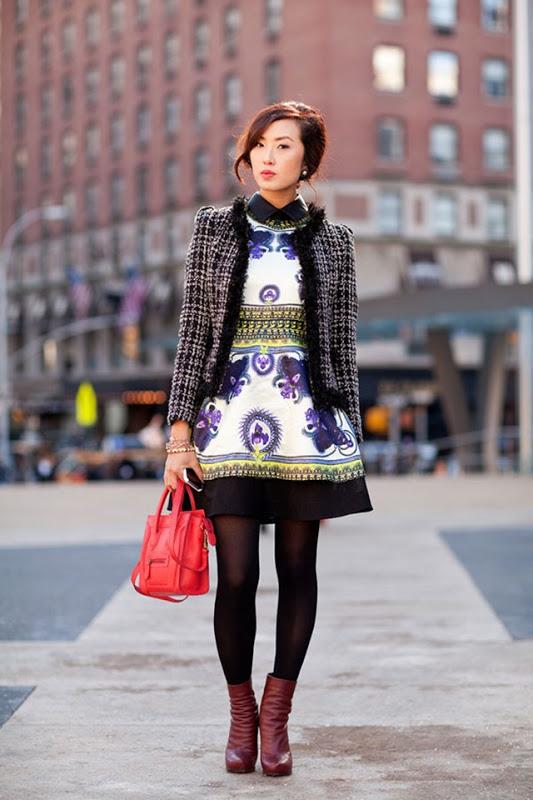 Tweed-against-the-Givenchy-graphic-print-makes-for-a-cool-contrast.