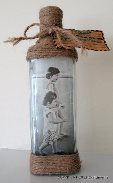 DIY: Marcos de fotos con botellas de cristal