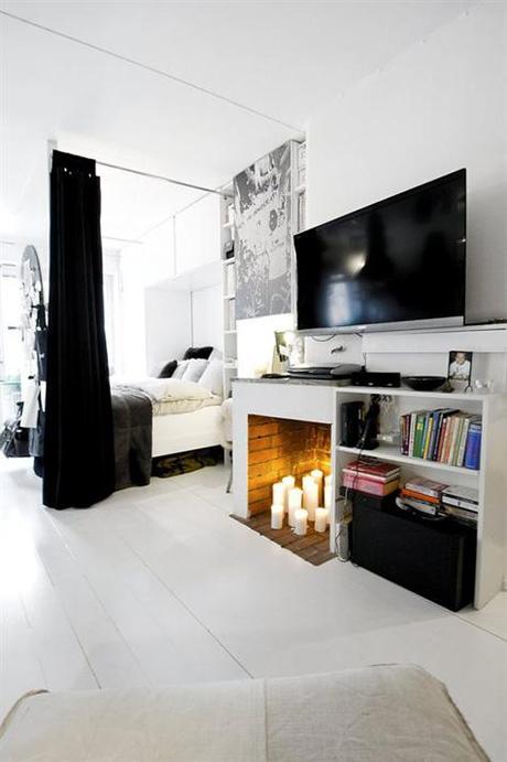 Apartamento en blanco y negro
