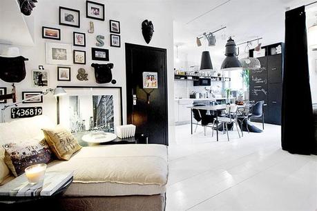 Apartamento en blanco y negro