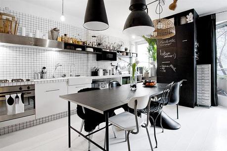 Apartamento en blanco y negro