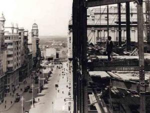 Imagen tomada desde la octava planta del edificio, Madrid