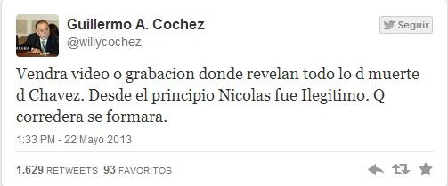 SEGÚN OTRA GRABACIÓN:CHAVEZ MURIO EN DICIEMBRE
