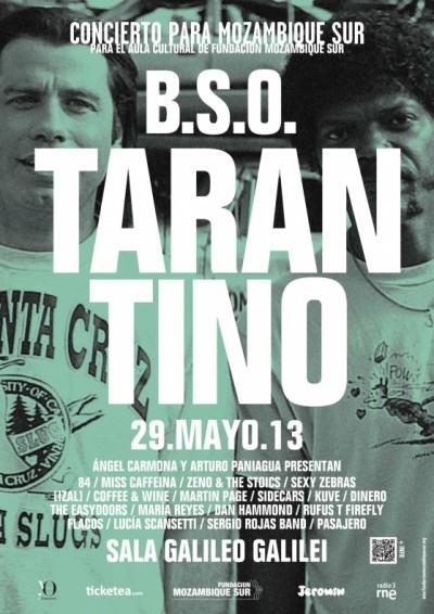 Concierto tributo a las BSOs de Tarantino: Miss Caffeina, Pasajero y más (29 de mayo)