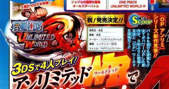 one piece unlimited world red Anunciados One Piece: Unlimited World Red y One Piece: Romance Dawn para Nintendo 3DS