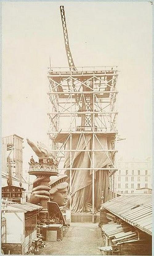 11 Fotografías inéditas de la construcción de la Estatua de la Libertad.