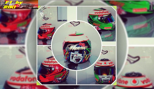 CASCOS ESPECIALES DE LOS PILOTOS PARA EL GP DE MONACO 2013
