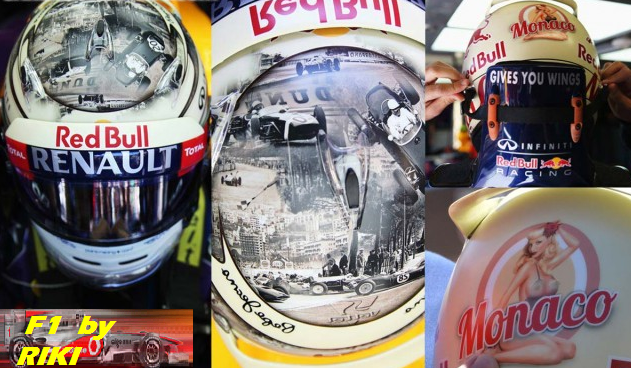 CASCOS ESPECIALES DE LOS PILOTOS PARA EL GP DE MONACO 2013