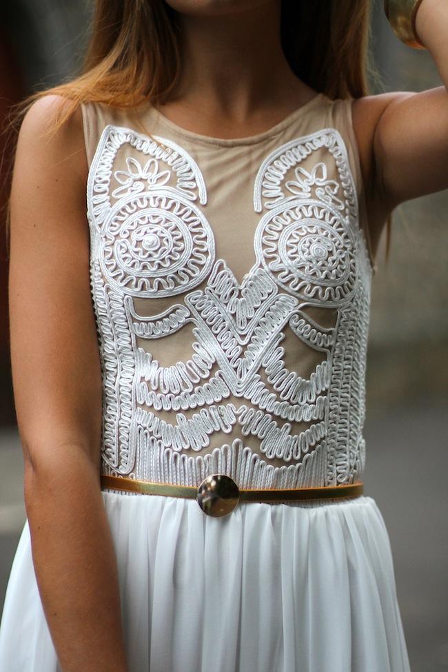 Midi White Dress