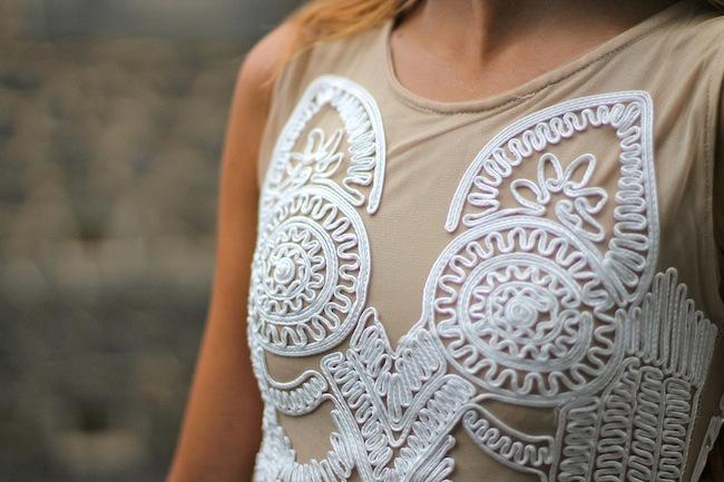 Midi White Dress