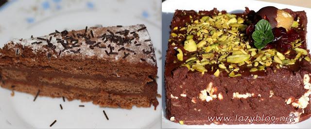 Celebrando el cumpleaños con muchas tartas