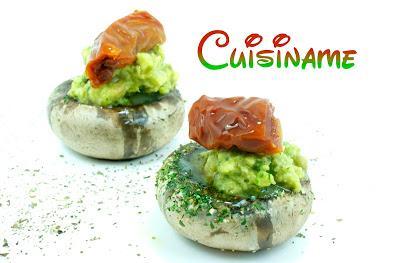 champiñones rellenos, recetas originales, champiñones, recetas de cocina, guacamole, tomate, queso, recetas caseras, tapas, curiosidades, humor