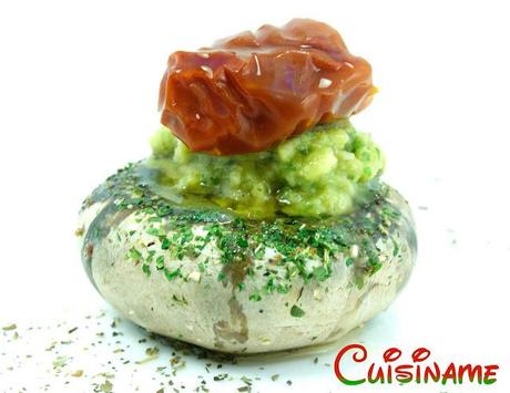 champiñones rellenos, recetas originales, champiñones, recetas de cocina, guacamole, tomate, queso, recetas caseras, tapas, curiosidades, humor