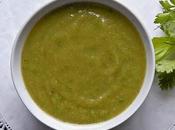 Crema verduras cilantro albahaca