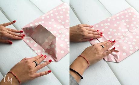 Manualidades con papel: Cómo hacer bolsas base de la bolsa de papel