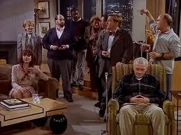 Frasier: capitulo 3x06/7; No podríamos dejar ya de tomar uvas; Las aventuras de un chico malo y un pendón