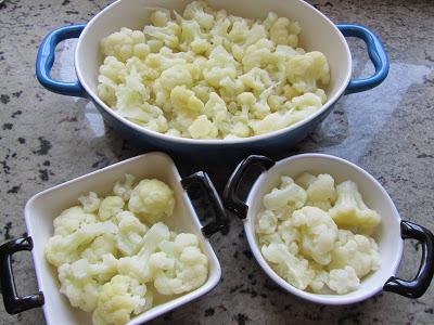 Coliflor a la boloñesa