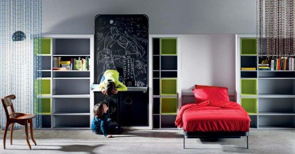Lagrama - nuevo catálogo Life Box de mueble juvenil feria milan 2013 - creyesnavarro -cama abatible con escritorio y armario - 15
