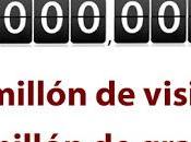 millón visitas, gracias