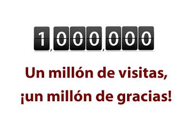 Un millón de visitas, un millón de gracias