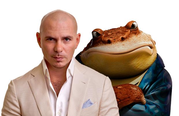 Pitbull dara vida a una rana en la película Epic