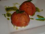 Tomate canario relleno ventresca aceite perejil