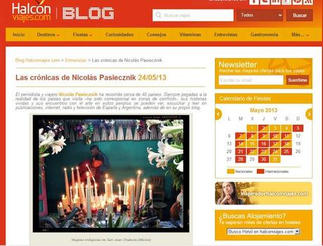 Entrevista en Blog Halcón Viajes.com