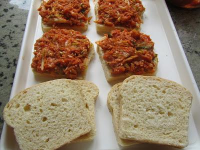 Sandwich vegetal de atún