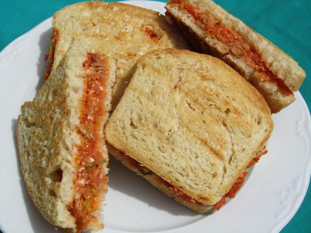 Sandwich vegetal de atún