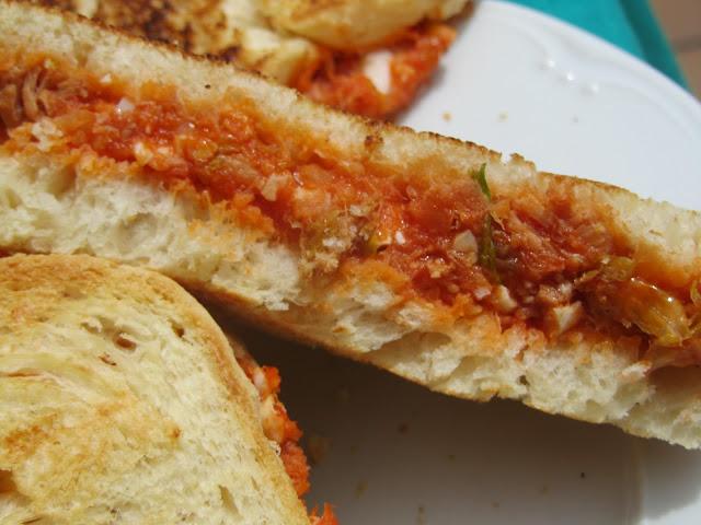 Sandwich vegetal de atún