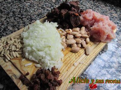 HOJALDRE DE MORCILLA Y PAVO