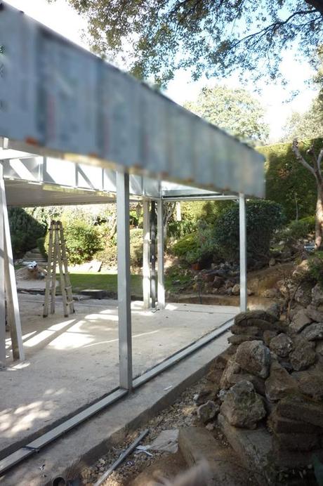 A-cero diseña el porche para una vivienda al norte de Madrid